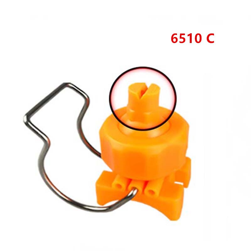 Plastic 1" Adjustable Ball Flat Fan Full Cone Clamp Spray Nozzle Watering Irrigation directly connectiong ball spray tip: 6510 C