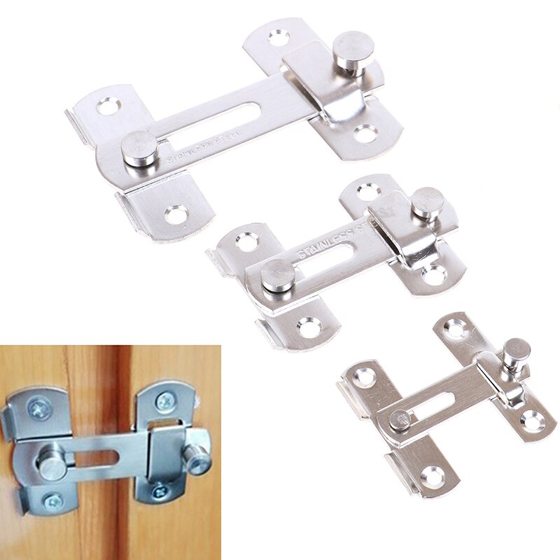 Guard Latch Bolt With Screws Door Lock Handle Sliding Window Stainless Steel Door Latch Home Safety Chain Door Home