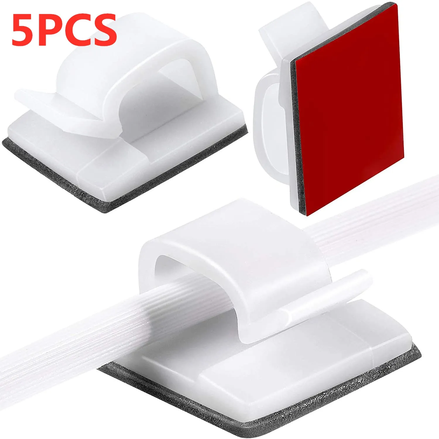 Klipsy robić kabli samoprzylepne zarządzanie przewodami czarne uchwyty robić przewodów organizer zacisk samoprzylepne akcesoria robić kabli samochodowych: Pomarańczowy