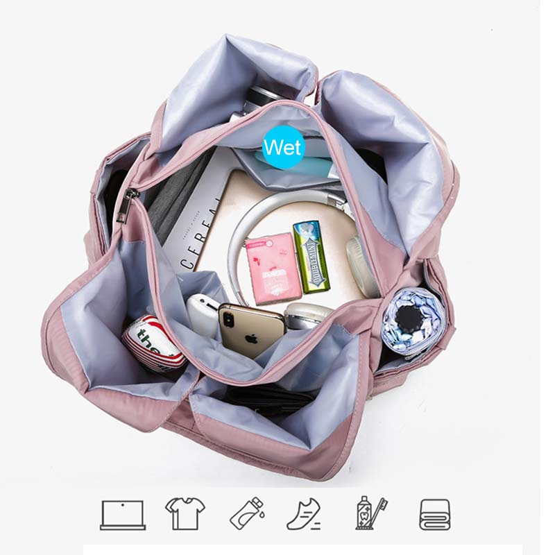Yogamatte bag fitness gym bags travel sac de sport for kvinner gymtas mummy sports tas kvinne skulder sporttas tørr våt  xa35a
