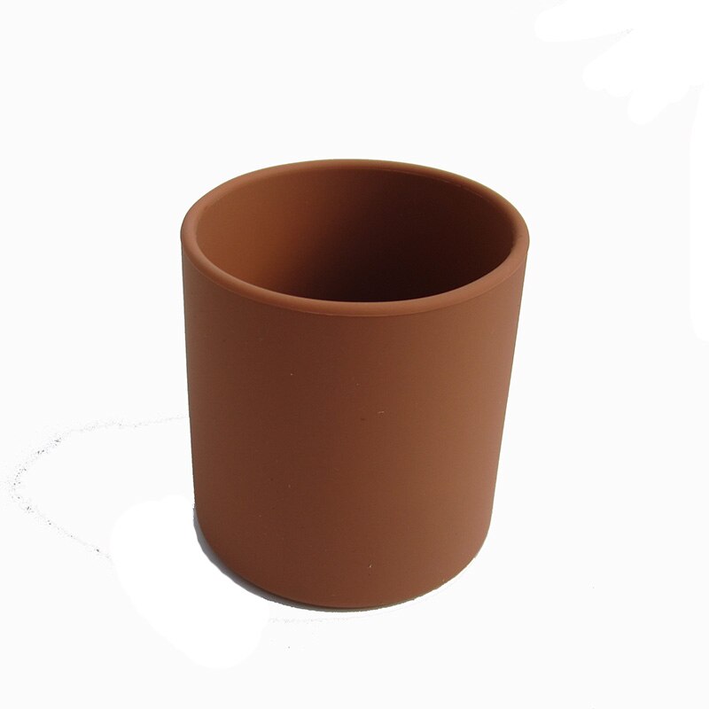 1PCS Baby Silicone Cup Food Grade Silicone kids Feeding Cup Infant Toddler Tableware Drinking Cup BPA Free 250ML Heat-resistant: coffee