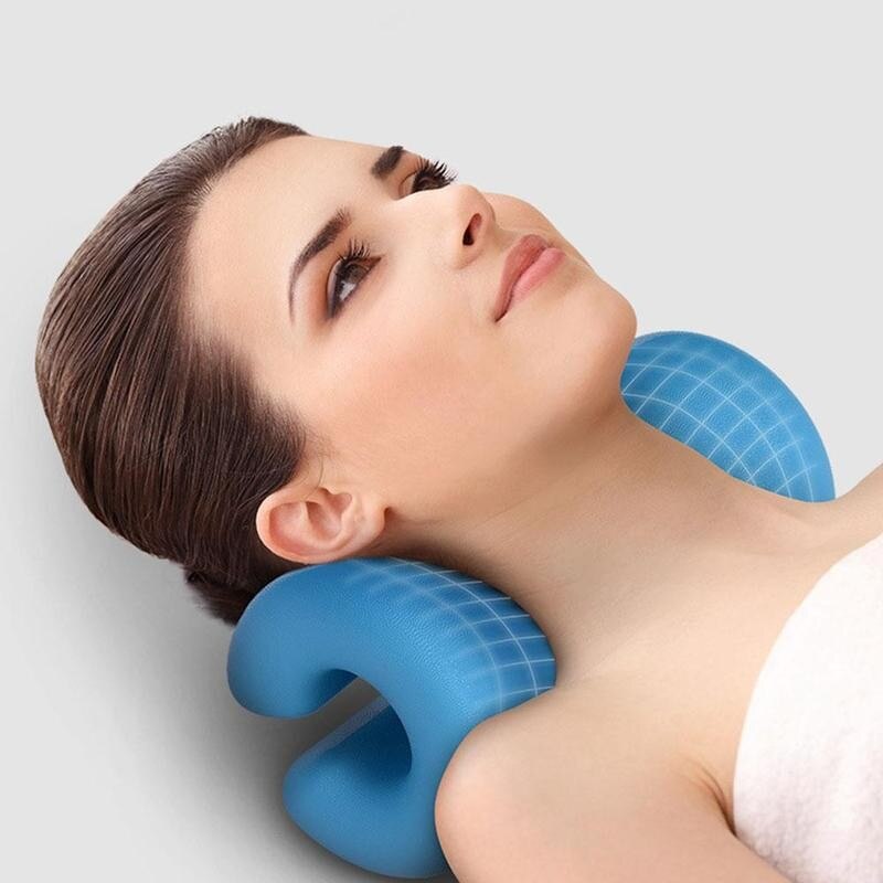 Correction Neck Pillow Gravity Stretch Cervical Spine Vertebra Massage Memory Foam Pillows Orthopedic Latex Pillow