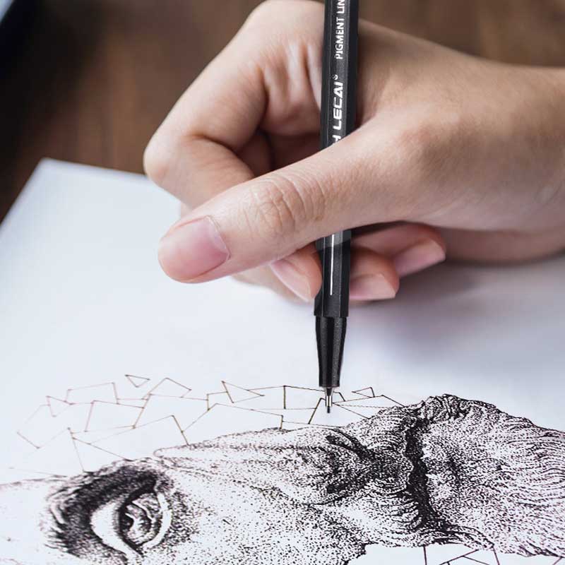 Bolígrafo Pigma micron de color negro, perfilador de delineador, rotuladores de dibujo a prueba de decoloración, suministros de arte, Manga, cepillo de escritura de cómic