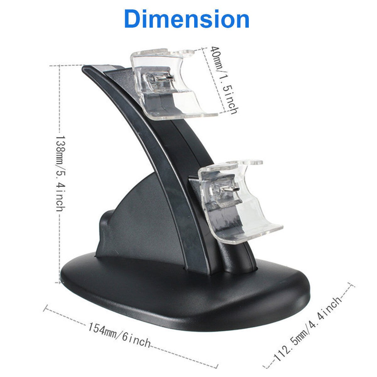 LED Dual USB Charging Charger Dock Stand Cradle Docking Station For -XBOX ONE S X SLIM Game Gaming Console Controller