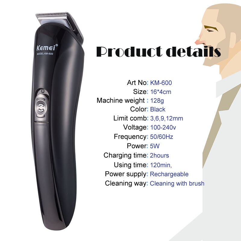 Kemei 11 In 1 Professionele Tondeuse Elektrische Baard Snijmachine Cutter Man Grooming