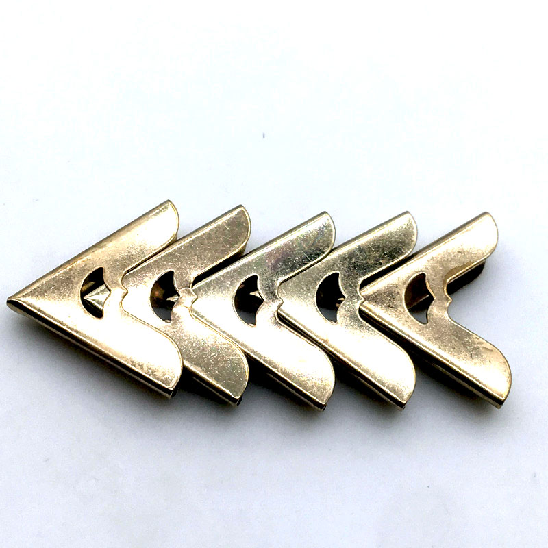 Esquinas de Metal dorado para álbumes de fotos, menús y carpetas, decoración de álbumes de recortes, SC309, 20x20x4mm, 100 unids/lote