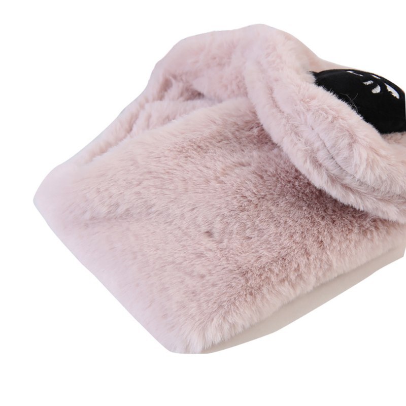 Écharpe Hiver Enfant Fausse Fourrure - Avec Pompons - Douce Et Chaude - Pour Filles Et Garçons 1 à 10 Ans