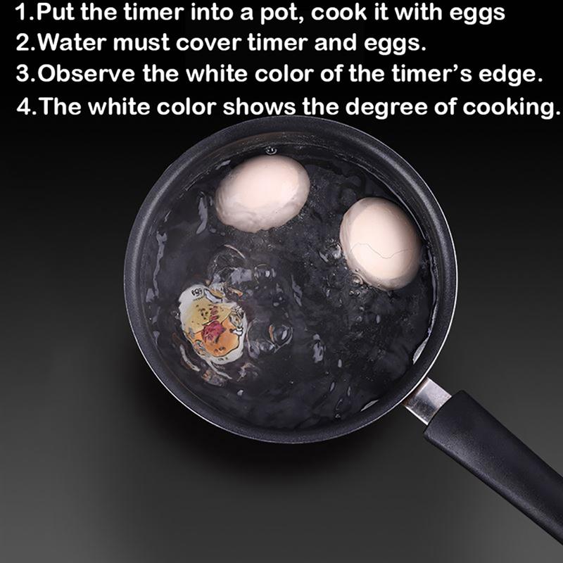 1pcs Egg Perfect Color Changing Timer Yummy Soft Hard Boiled Eggs Cooking Kitchen Eco-Friendly Resin Egg Timer Cute Timer Tools