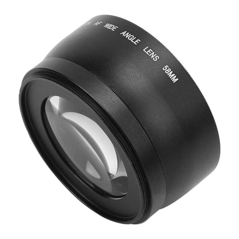 Lente Macro gran angular de 58mm, 0,45x, compatible con todos los objetivos de cámara y cámara de 58MM de diámetro