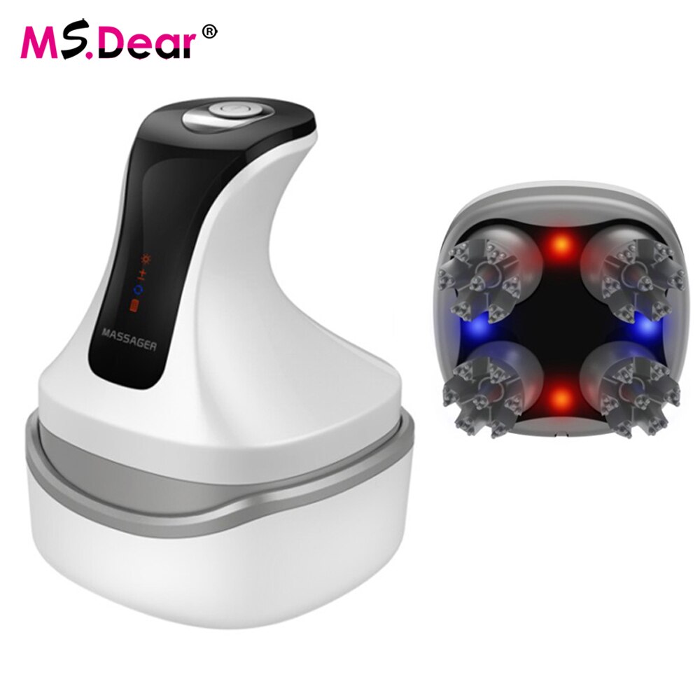 4D Electric Head Massager Waterproof Scalp Massage Prevent Hair Loss Wireless Body Neck Back Massager Health Care