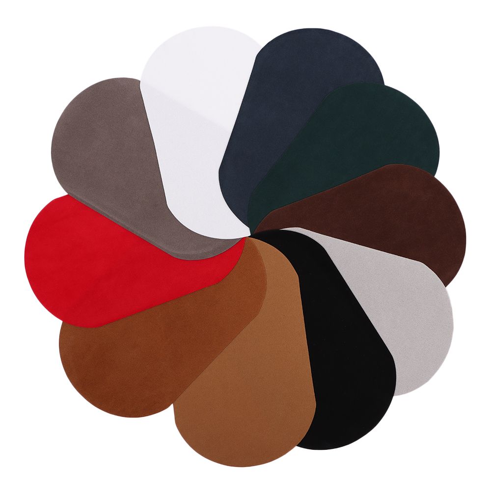 2Pcs Imitation Buckskin Stickers Clothes Patches Elbow Iron on Patch Leather Pants Knee Appliques Clothes Sewing Tools