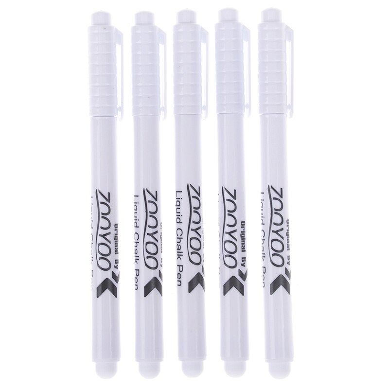 3Pcs White Liquid Chalk Pen Marker Chalkboard Blackboard Liquid Ink Pen Used on Chalkboard Window Erasable 13.5cm