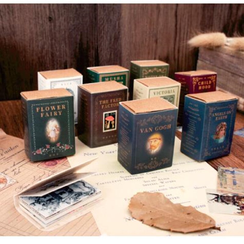 Moking retro library Mini Tag Greeting Cards Postcard Birthday Card retail