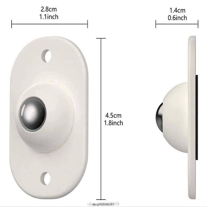 4/8/12 Pcs 360° Rotatable Caster Wheels Self Adhesive Universal Wheels Mini Swivel Wheels for Storage Boxes Small Furniture Ma26