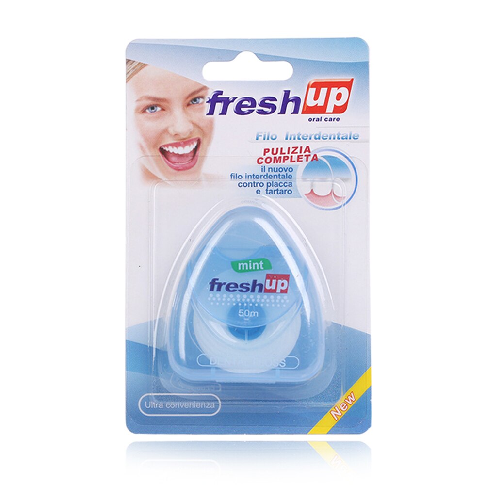 Portable 50M Micro Wax Dental Floss Interdental Brush Teeth Stick Toothpicks Floss Pick Oral Hygiene Clean Wire: Default Title