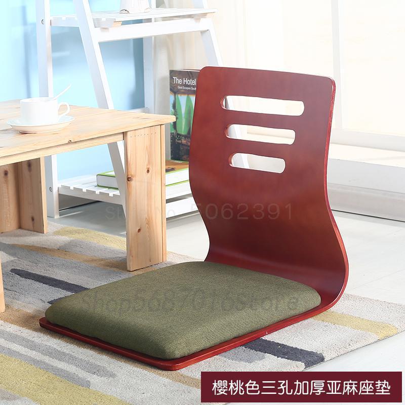 Tatami et chambre chaise lit ordinateur chaise simple sans jambes dossier chaise tabouret japonais et coréen paresseux Qumu flotteur fenêtre chaise: same as picture9
