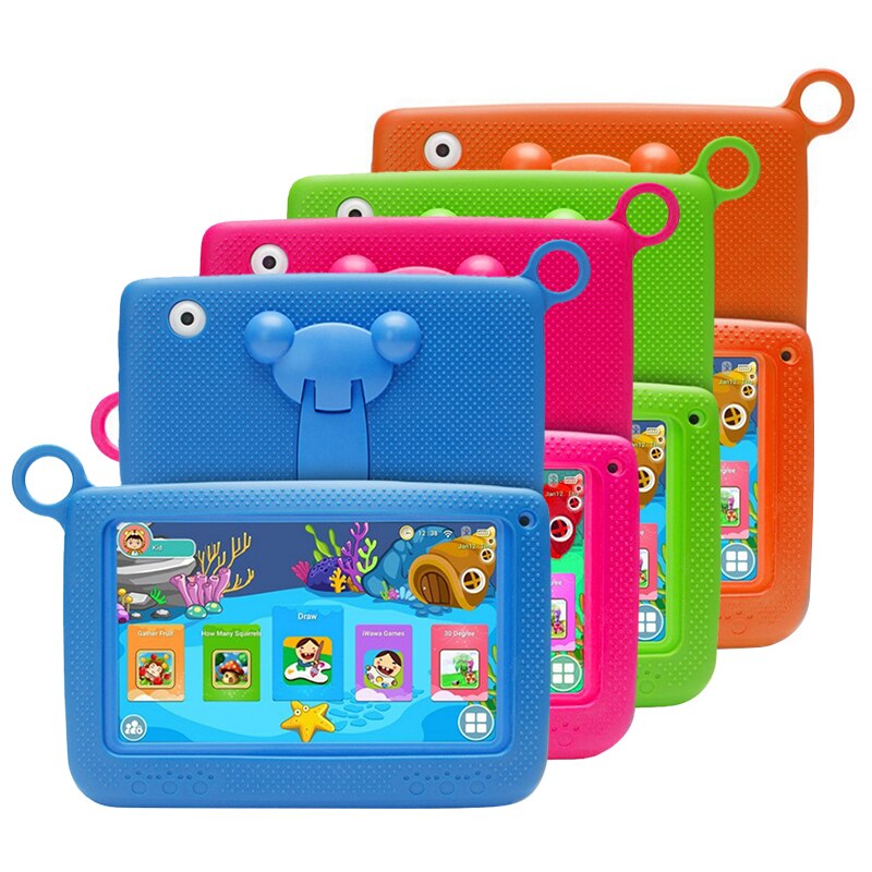 86V 7Inch Tablet Reading Machine Student Learning Tablet Computer Early Primary School HD Kid Learning Education Wi-Fi Internet