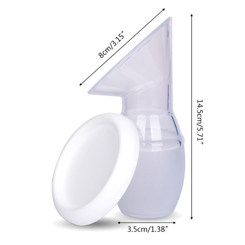 Silicone Manual Breast Pumps Nurse Strong Suction Reliever Suck Breast Collector C63C