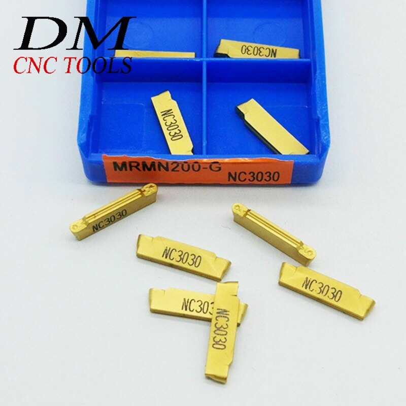 thumbnail image 2 of 10pc Carbide Turning Inserts MRMN200-G 3020 For CNC Grooving & Cutting Tools 2 of 6