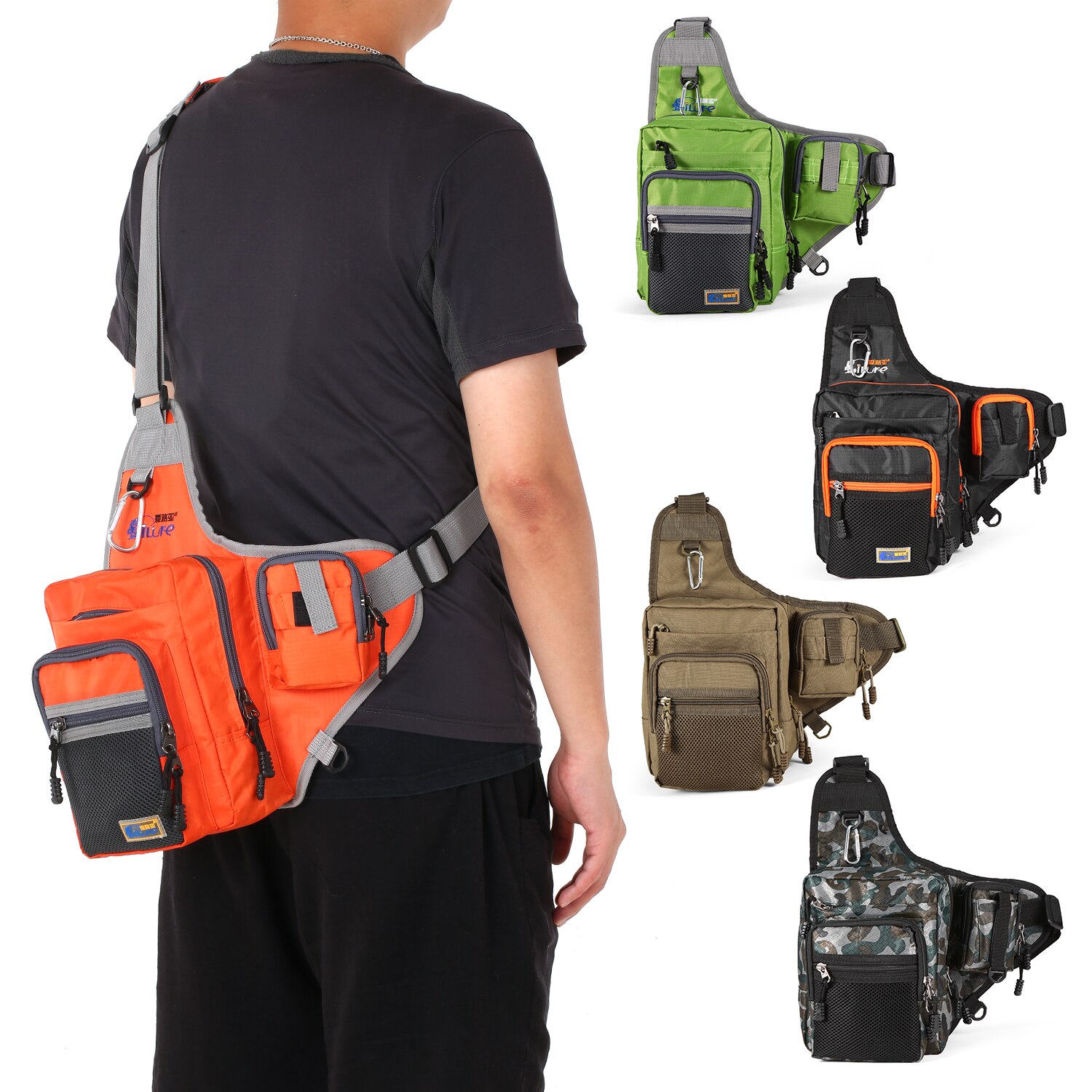 32x39x12cm mão ferramenta saco de pesca parafusos de lona à prova dwaterproof água pregos broca peças metal pesca viagem