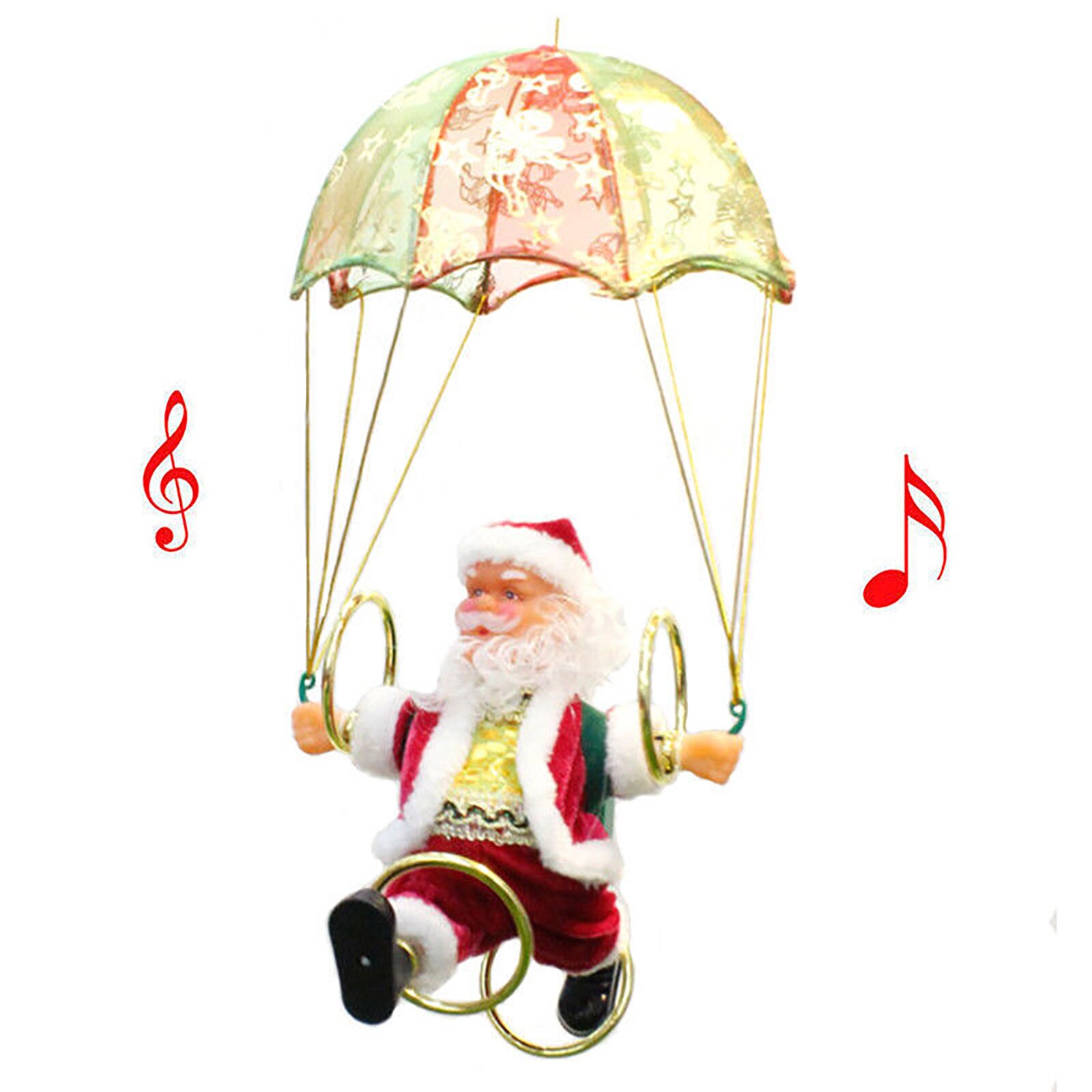 Electric Christmas Toys Parachute Santa Claus Toys For Children Intresting Christmas Air Spinning Toy F Fast Ship