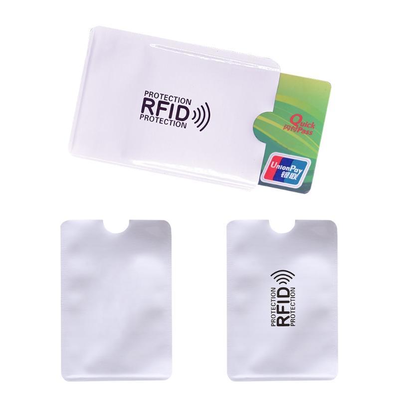 1pc anti-rfid-blokkerende lezer slot bankpashouder id bankpashouder rfid-bescherming metalen creditcardhouder aluminium
