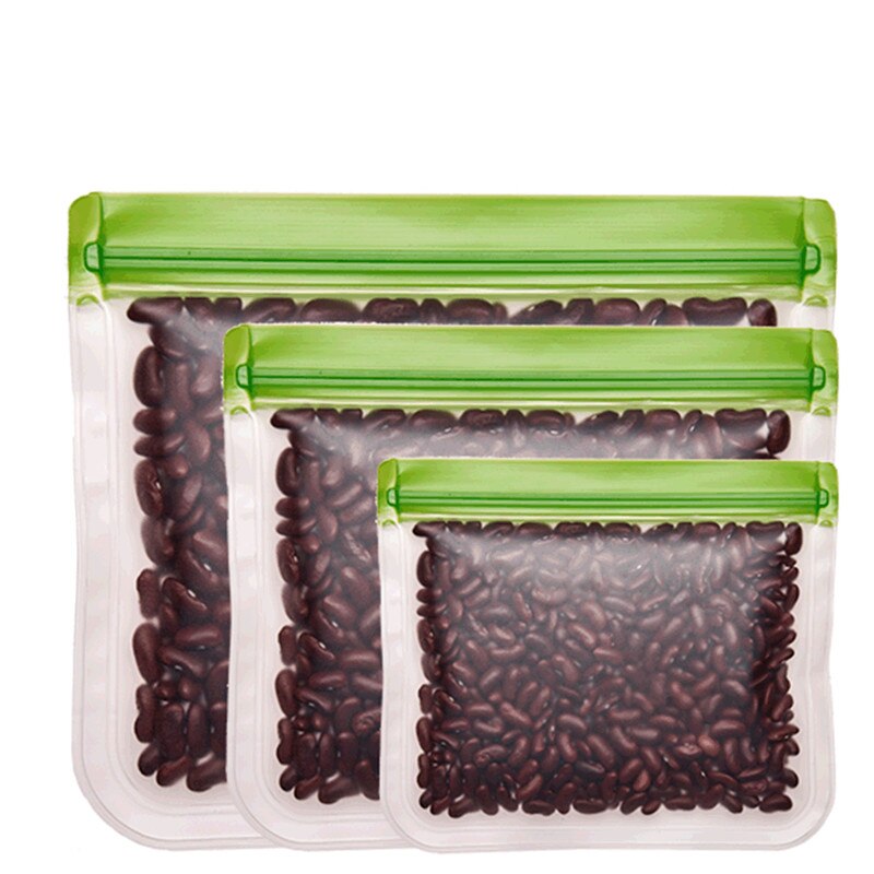 Comida fresca-mantendo saco recipiente fosco peva comida reutilizável freezer saco zíper à prova de vazamento superior frutas lancheira cozinha armazenamento