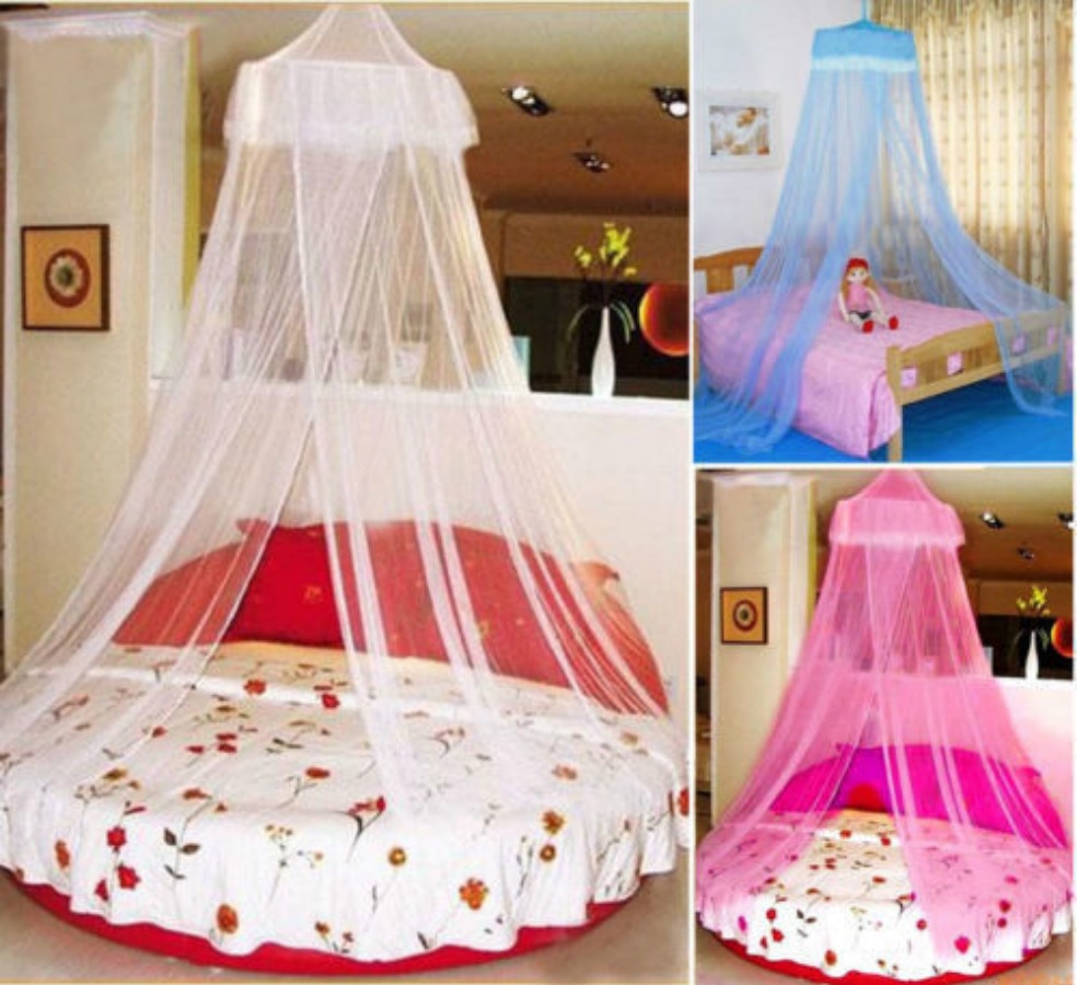 Brand Moderne Huis Klamboe Bed Enkel Dubbel Koning Midge Insect Fly Canopy Netting
