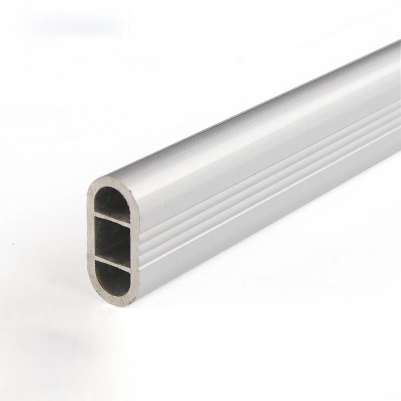 2 Stks Garderobe Rail Support, 32 mm Ronde Garderobe Hangende Paal Buis Stang Einde Beugel, RVS Flange Socket Houder Verstelbaar met Schroeven voor Closet Gordijn (Zilver