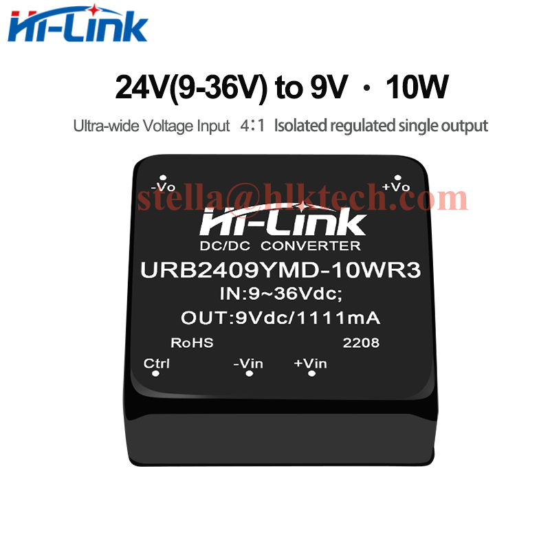Offizielles Hallo-Verknüpfung 10W 24V URB2403YMD-10WR3 URB2405YMD-10WR3 URB2412YMD-10WR3 URB2415YMD-10WR3 URB2424YMD-10WR3 DCDC-Leistungsmodul
