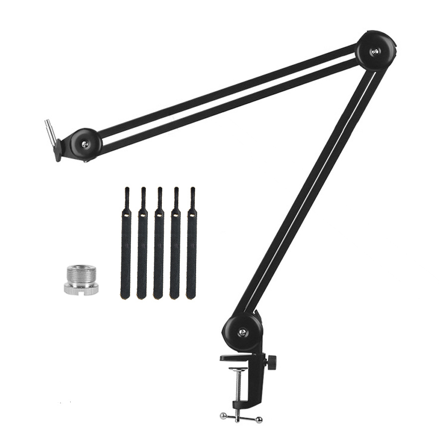 Microphone Boom Arm Stand Heavy Duty Cantilever Bracket Tripod Adjustable Suspension Scissor Spring Built-in Mic Stand: Type 1