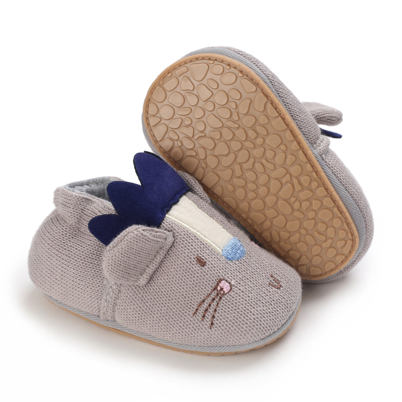 Spring And Autumn Soft Soled Shoes Boys And Girls Knitted Cartoon Rubber Soled Non Slip Shoes 0-18 Month Toddlers: C-721 C / 0-6 Months
