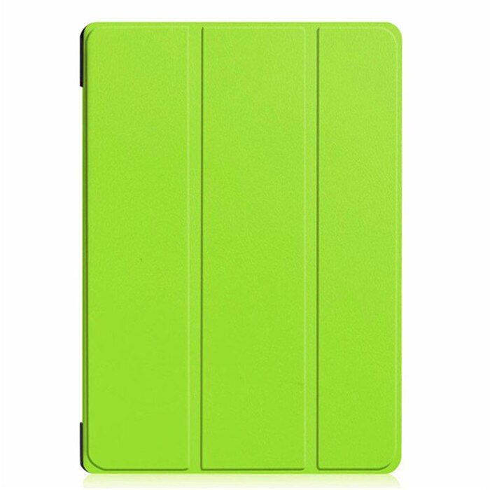 Painted leather 3 fold Magnetic cover case For Lenovo Tab E10 X104 Tablet released) for Lenovo Tab E 10 X104 tablet cover: ka si te-green