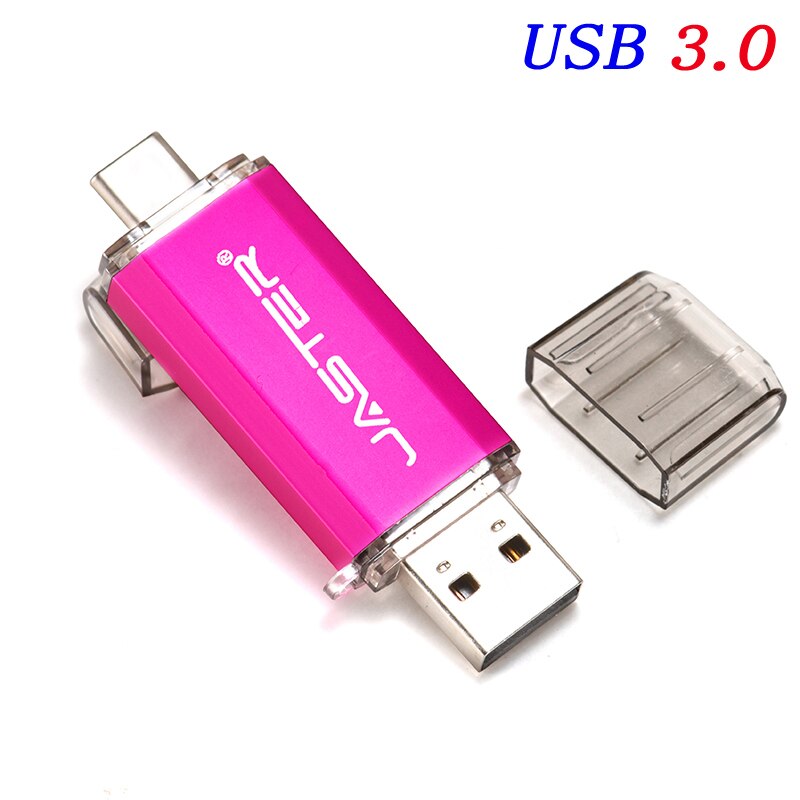 JASTER OTG Usb bagnetowy C Pen Drive 128 GB 64 GB 32 GB 16 GB pamięć USB 3.0 Hoge Snelheid Pendrive dla typu C Apparaat: 64GB / P