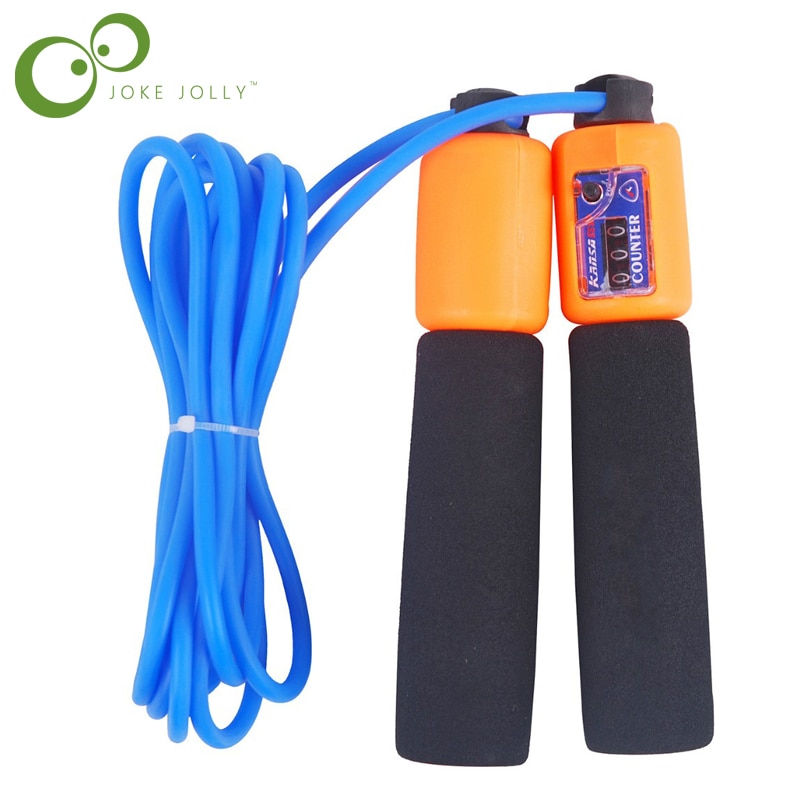 and retail precision Counting Rope, Rope length 2.8m PVC material ABS counter PP handle.Gym Fitness Jump Ropes Y39