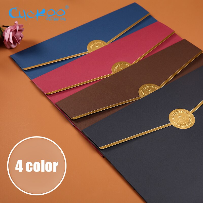 Cuckoo Certificate Honor Case Appointment Paper Document Storage A4 Paper Cover Completion Certificate Inner Core Cover