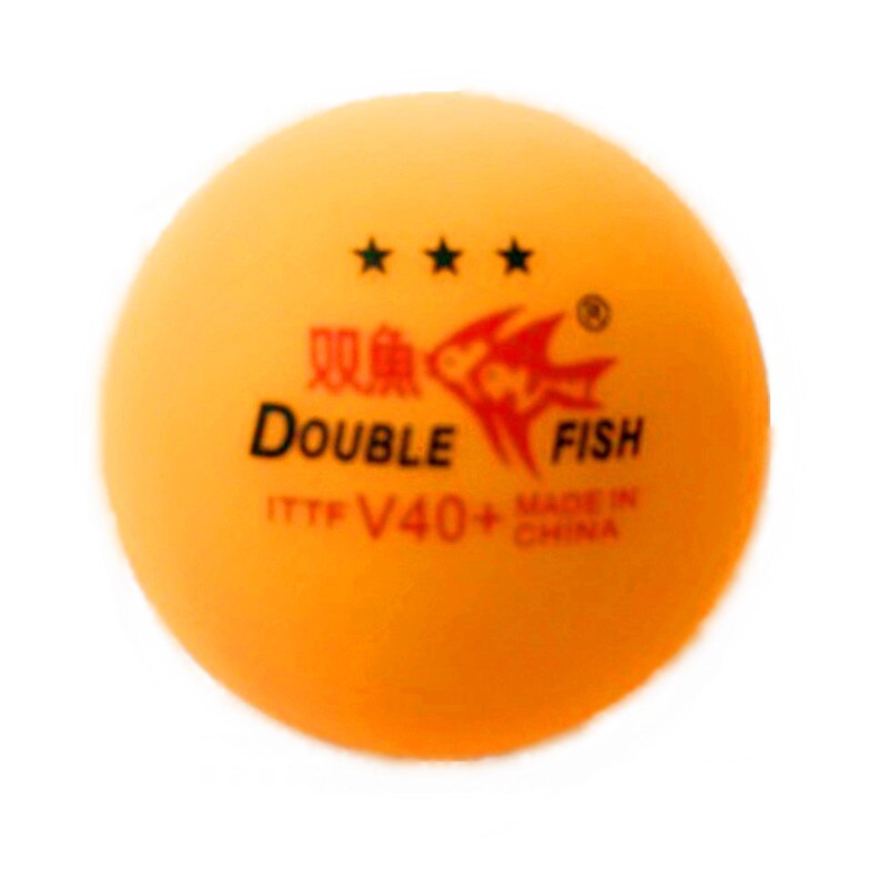 50Pcs/Lot DOUBLE FISH Material V40+mm Table Tennis Ball Three star Level Match game Training PingPong Balls: Yellow