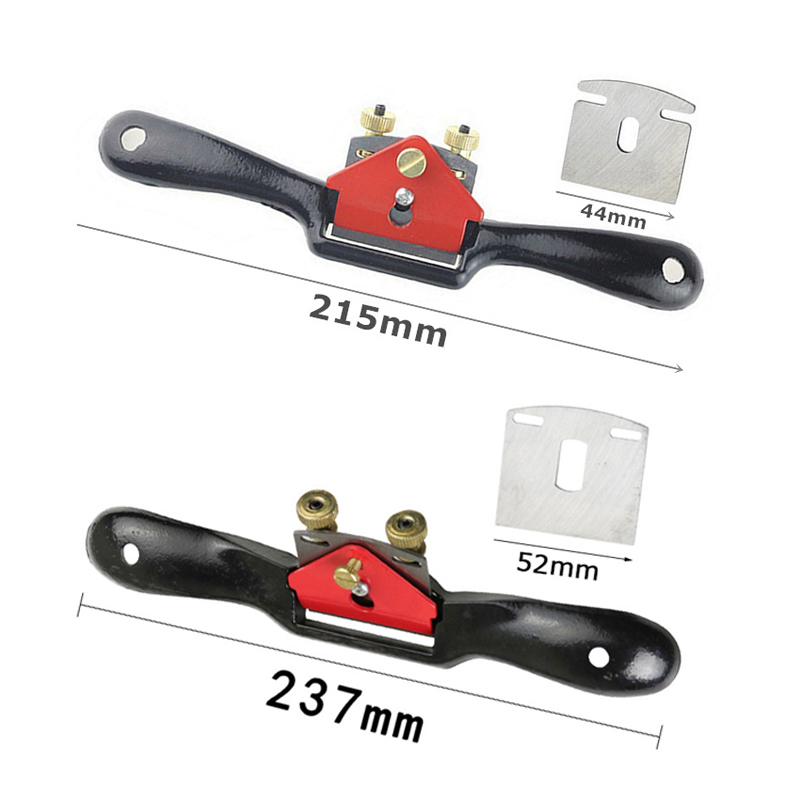 215/237mm Adjustable Plane Woodworking Hand Planer Trimming Hand Tools Wood Hand Cutting Edge Chisel Tool with Screw/Blade