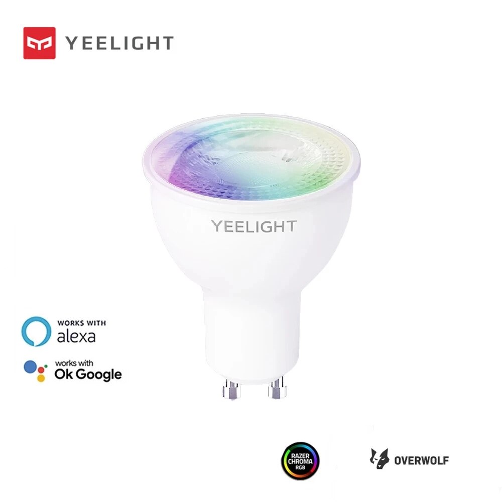 Yeelight GU10 Smart Led Lamp W1 Dimbare/Kleurrijke Lamp 350Lumen Game Muziek Sync Voice Control Voor App Google assistent Alexa