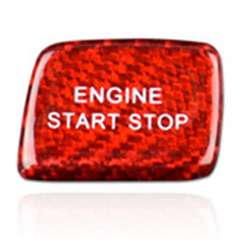 Carbon Fiber Car Ignition Device Button Engine Start Stop Switch Sticker for Chevrolet Camaro Accessories
