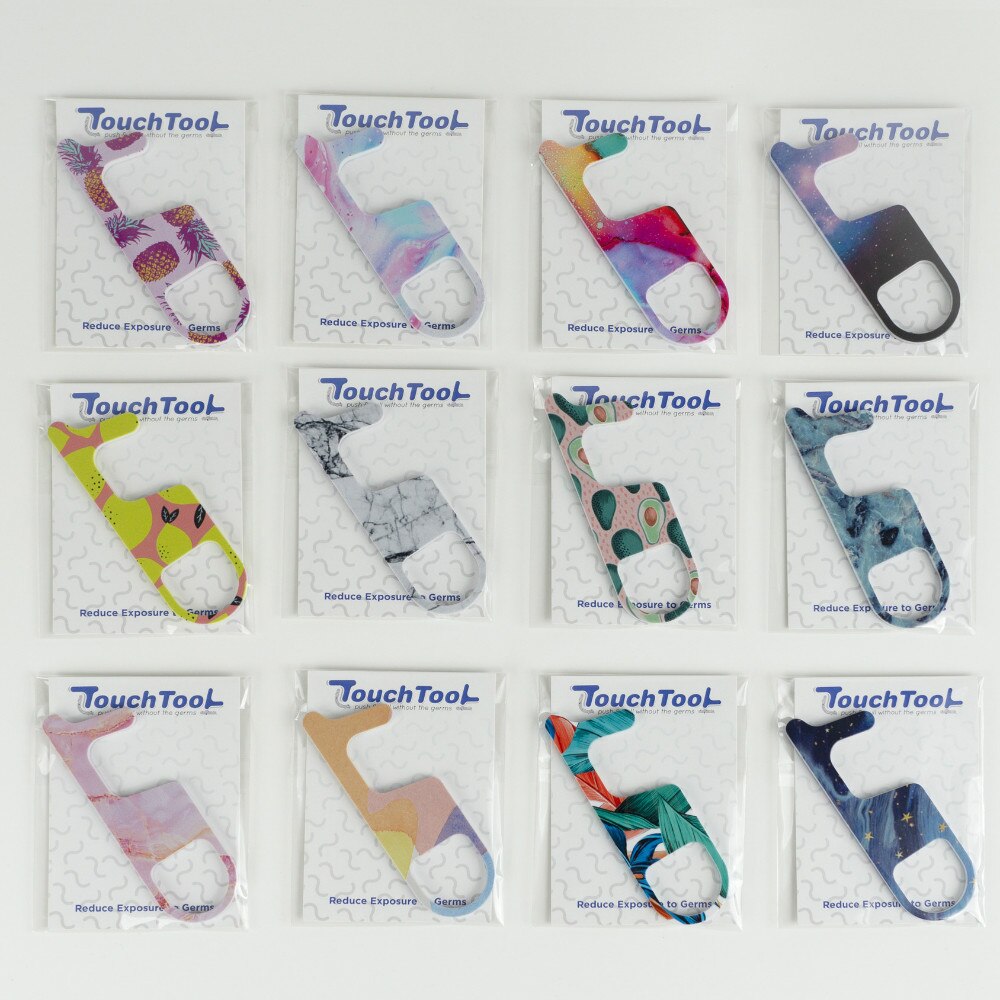 1PC EDC Door Opener Safety Portable Contactless Key Chain Public Press Elevator Button Hygiene Hand Door Handle Tool