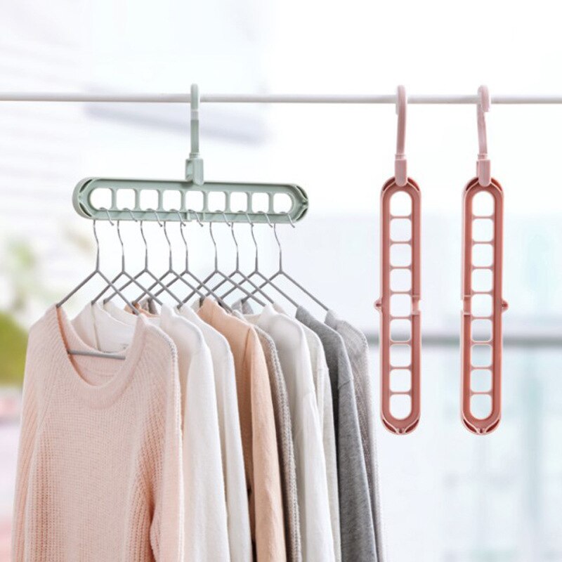 Cintres magiques multi-ports pour le séchage des vêtements, 1 pièce, support en plastique multifonction T1