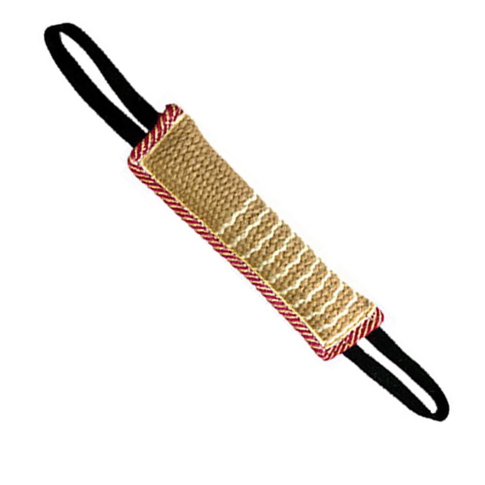 Coarse bite stick for bite bite and molar dog bite stick with 2 rope handles durable dog training chewing belt toy: A3