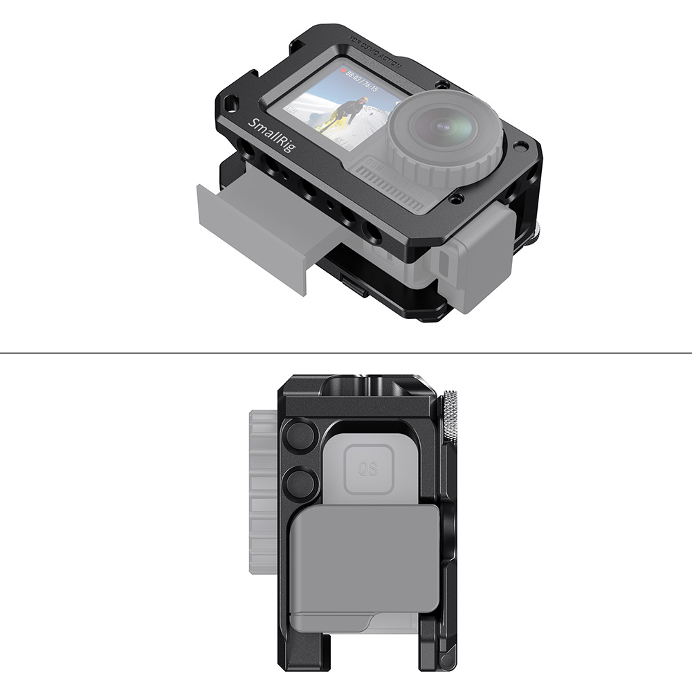SmallRig – Cage pour caméra DJI Osmo, avec deux supports pour chaussures froides (Compatible avec l&#39;adaptateur de Microphone) -2475