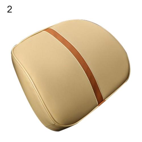 Car Memory Foam Travel Comfortable Neck Headrest Pillow Lumbar Support Cushion: Beige Lumbar Support