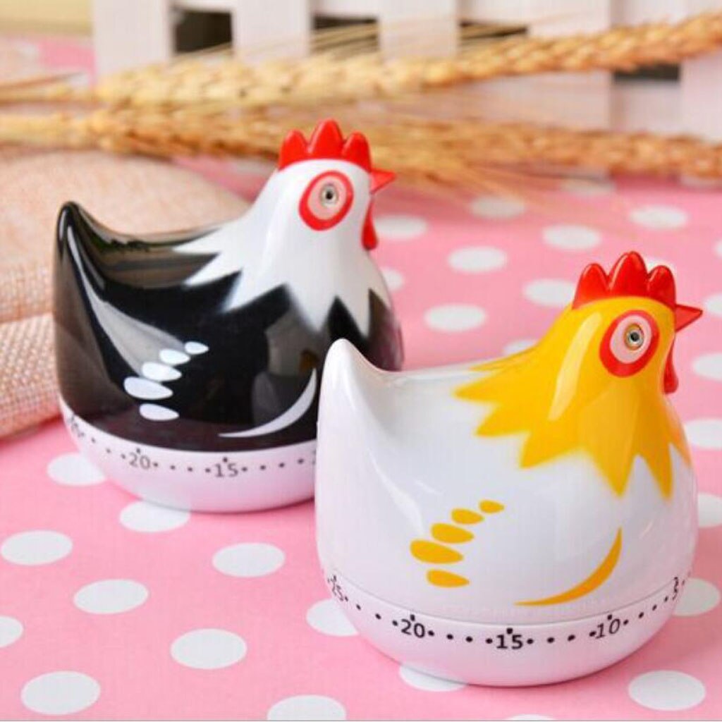 Hen Shape Kitchen Timer Manual Mechanical Food Cooking Timers