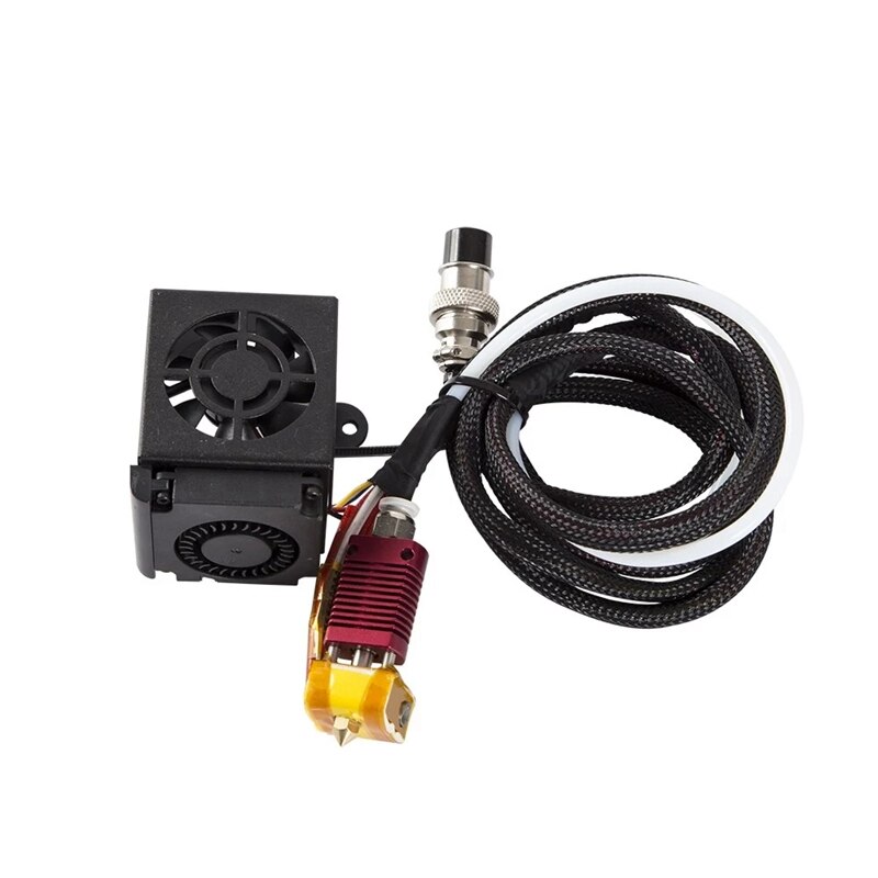 Til creality 3d cr -10s fuldmonteret ekstruder kit cr -10 hotend samling fuld dysesæt fuld samlet ekstruder kit blæser dæksel 3