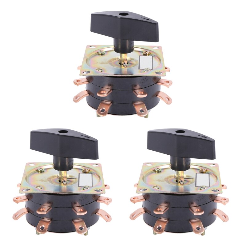 3X Welde Switch KDH-40 / 2-8 Contactor 8 Bit 2 Phase 16 Pin 40A Welding Machine Switch Rotary Switch Copper Needle