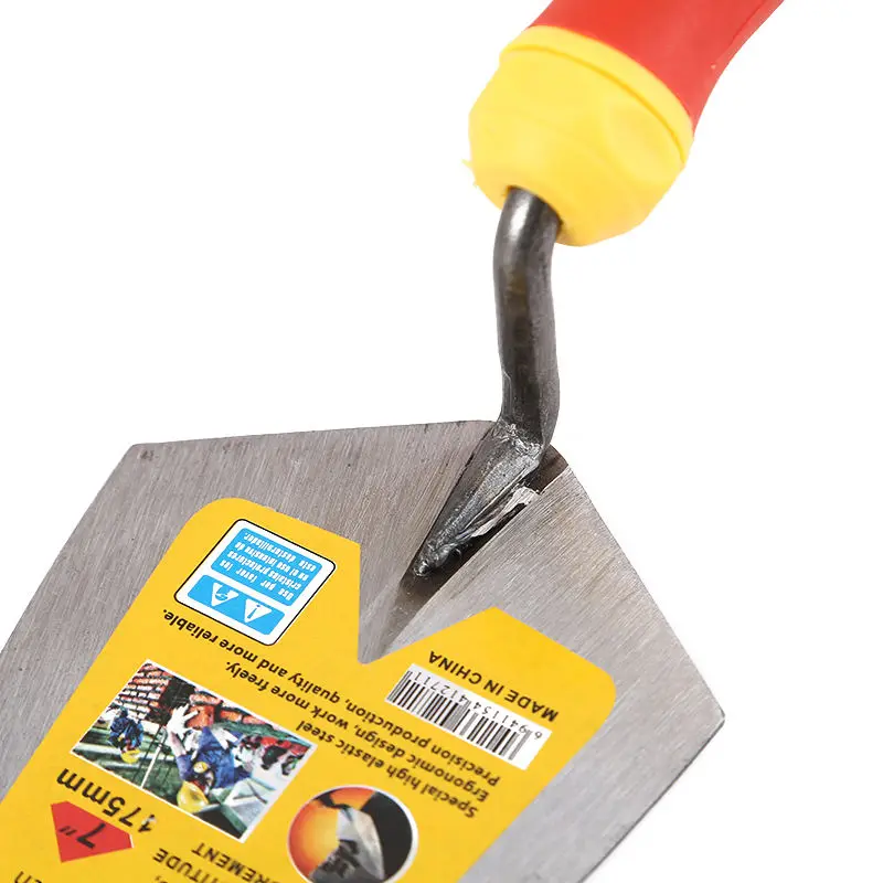 6-9 Inch Carbon Steel Plaster Trowel Concrete Vibration Trowel Scraper Pointed Brick Trowel Bricklayer Tools