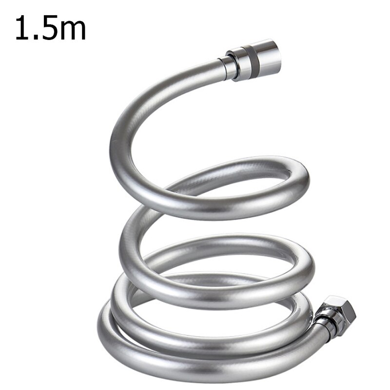 beste pvc høytrykksfortykning anti-vikling glatt dusjslange til dårlig håndholdt dusjhode fleksibel dusjslange -1.5m